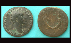 Antoninus Pius, Sestertius, Crossed Cornucopias Reverse